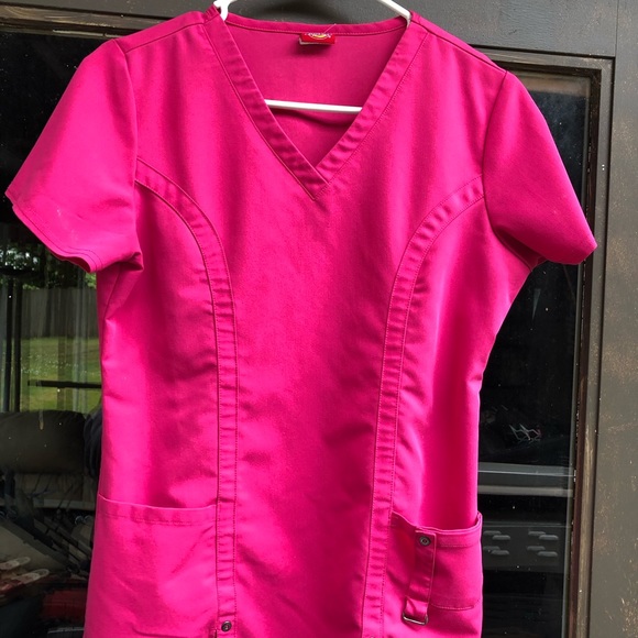 Dickies Women’s Pink Scrub Uniform Size XS/XCH/TP - Picture 9 of 14